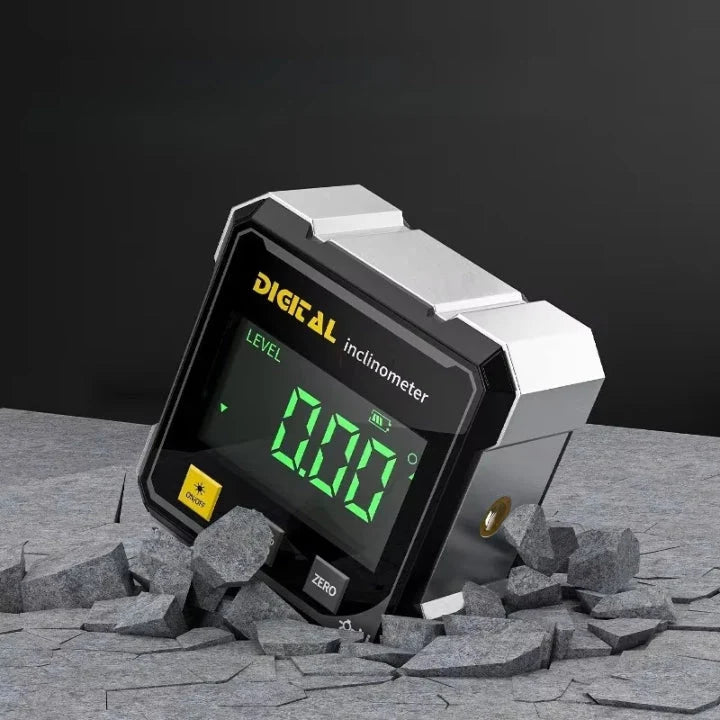 Digital Angle Meter Magnetic Base & Red Laser