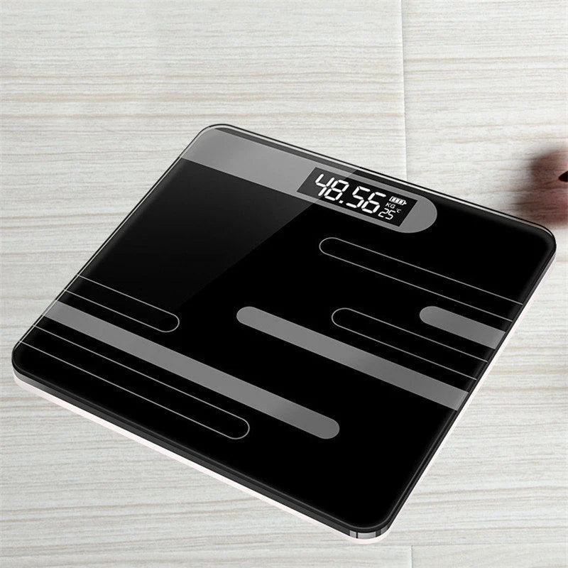 Digital Body Scale USB Rechargeable Toughened Glass