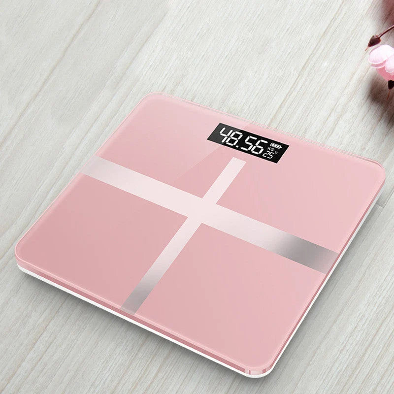 Digital Body Scale USB Rechargeable Toughened Glass