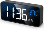 Digital Calendar Clock 11.5-Inch LED Remote & 19 Reminders