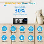 Digital Calendar Clock 11.5-Inch LED Remote & 19 Reminders