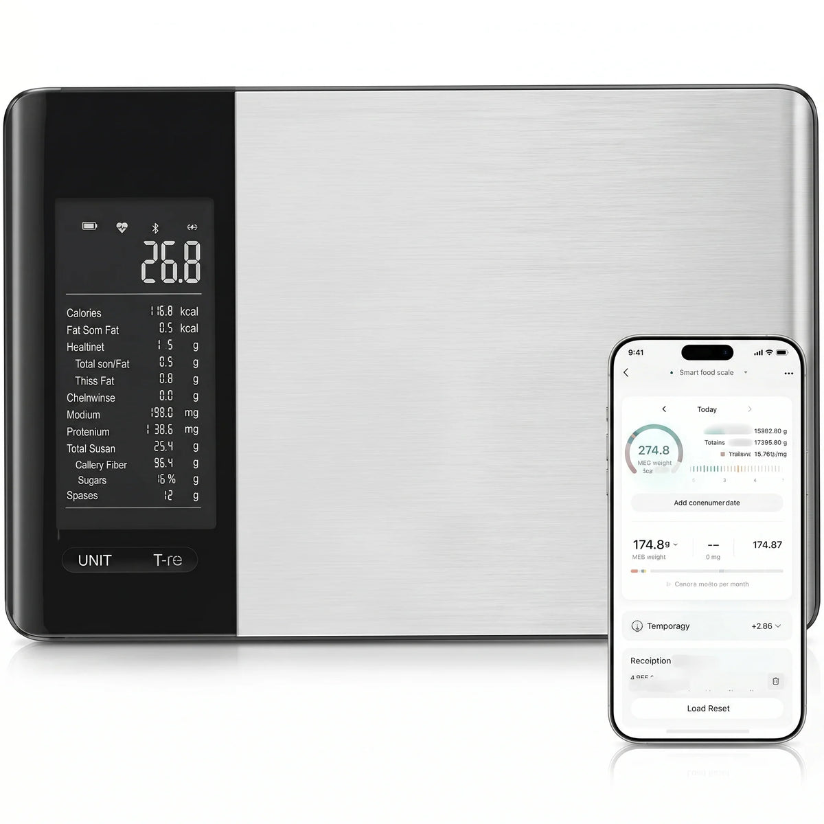 Digital Food Scale App-Connected Nutritional Calculator