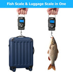 Digital Hanging Scale 110 lb Backlit LCD Tape Measure