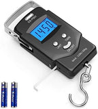Digital Hanging Scale 110 lb Backlit LCD Tape Measure