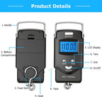 Digital Hanging Scale 110 lb With Tape Measure