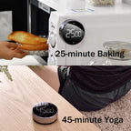 Digital Kitchen Timer Rotating Bezel Magnetic Back LED Display