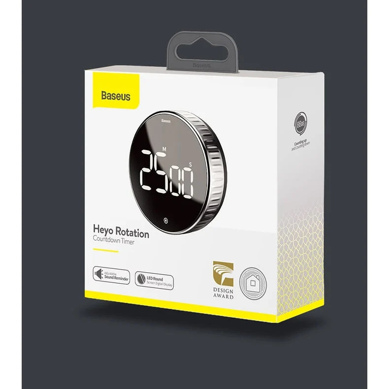 Digital Kitchen Timer Rotating Bezel Magnetic Back LED Display