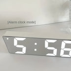 Digital LED Mirror Alarm Clock (USB & Battery Backup)