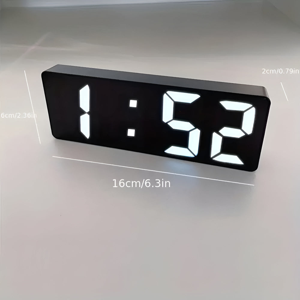 Digital LED Mirror Alarm Clock (USB & Battery Backup)