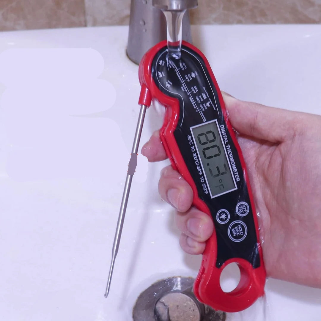 Digital Meat Thermometer Instant Read Waterproof Backlight LCD
