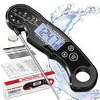Digital Meat Thermometer Instant Read Waterproof Backlight LCD