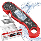Digital Meat Thermometer Instant Read Waterproof Backlight LCD