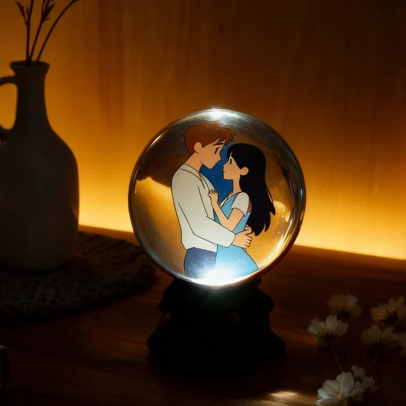 Digital Memory Display 3D Ambient Glow App-Controlled Rechargeable