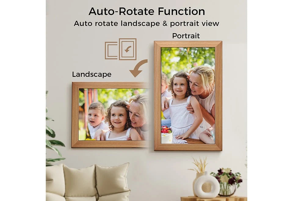 Digital Photo Frame 21.5-Inch HD IPS Wi-Fi & Cloud Sharing