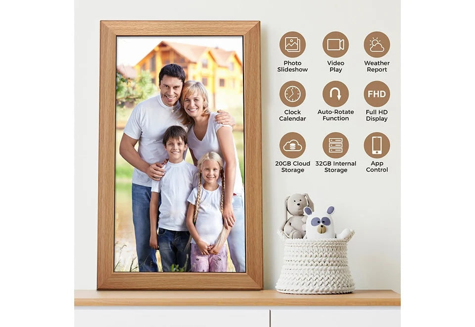 Digital Photo Frame 21.5-Inch HD IPS Wi-Fi & Cloud Sharing