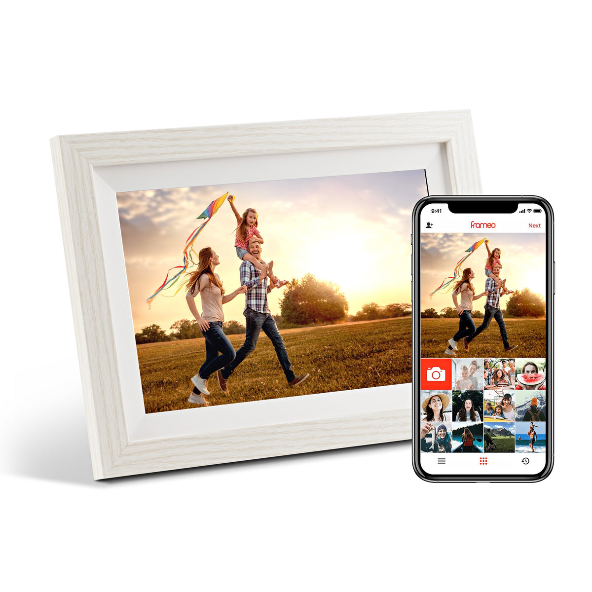 Digital Photo Frame 32GB Instant Sharing & Easy Setup