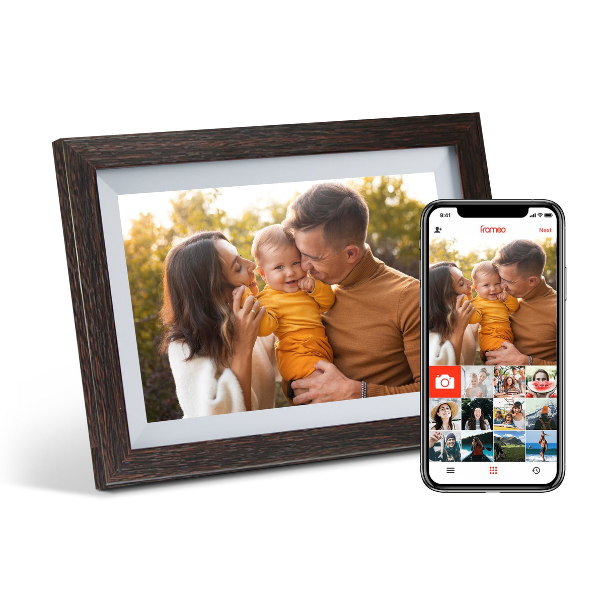 Digital Photo Frame 32GB Instant Sharing & Easy Setup