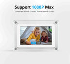 Digital Photo Frame Acrylic Floating 5-Inch IPS Rechargeable