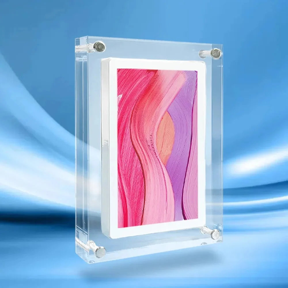 Digital Photo Frame Clear Acrylic IPS Display