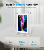 Digital Picture Frame 5-Inch IPS 1080P Rechargeable