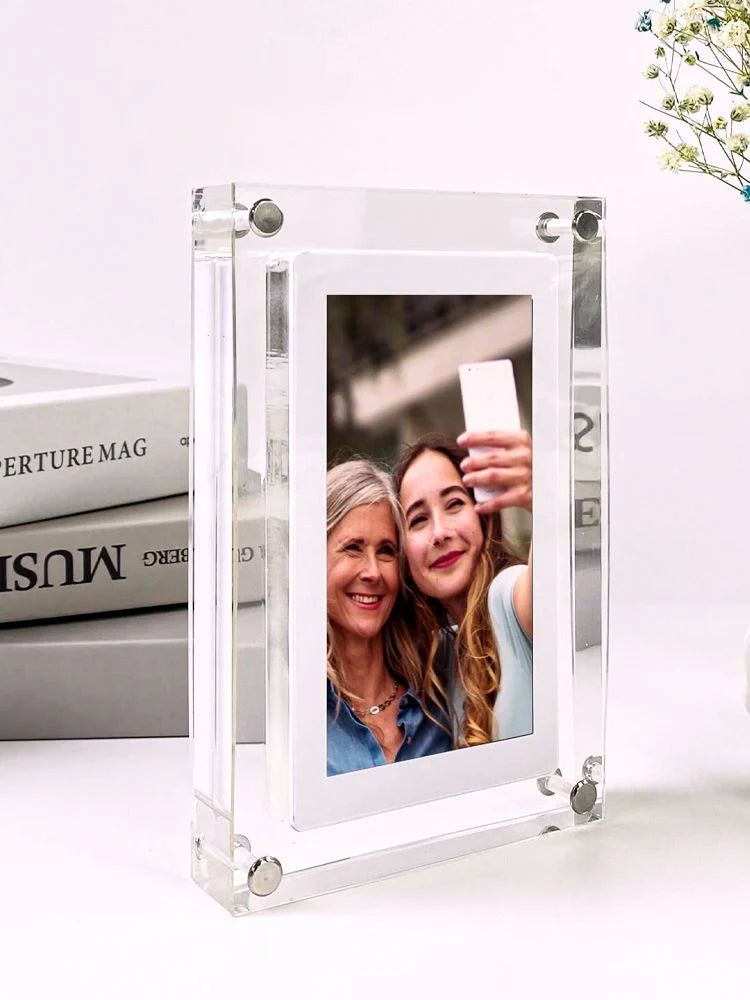 Digital Picture Frame Auto-Play USB-C Expandable Memory