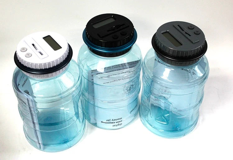 Digital Piggy Bank Transparent Body & Auto Coin Counter