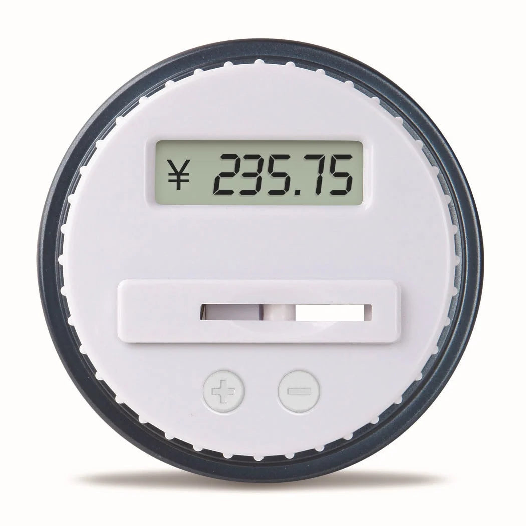 Digital Piggy Bank Transparent Body & Auto Coin Counter