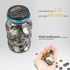Digital Piggy Bank Transparent Body & Auto Coin Counter