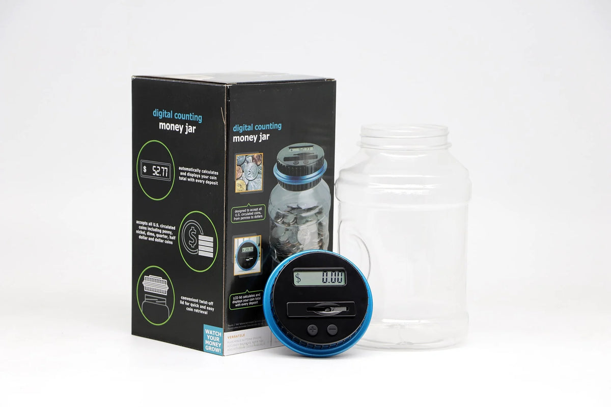 Digital Piggy Bank Transparent Body & Auto Coin Counter