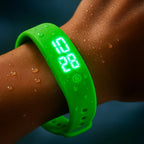 Digital Sports Watch Body Temperature Monitor Waterproof Vibration Alerts