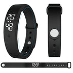 Digital Sports Watch Body Temperature Monitor Waterproof Vibration Alerts
