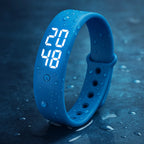Digital Sports Watch Body Temperature Monitor Waterproof Vibration Alerts