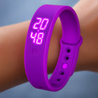 Digital Sports Watch Body Temperature Monitor Waterproof Vibration Alerts