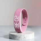 Digital Sports Watch Bright LED Display Waterproof USB Rechargeable