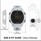 Digital Sports Watch Built In Pedometer 5 Bar Water-Resistant
