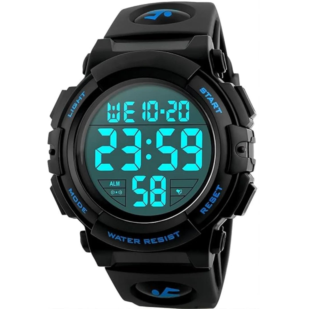 Digital Sports Watch LED Display Waterproof & Shock-Resistant