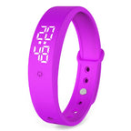 Digital Sports Watch Vibration Alerts Body Temp Monitor