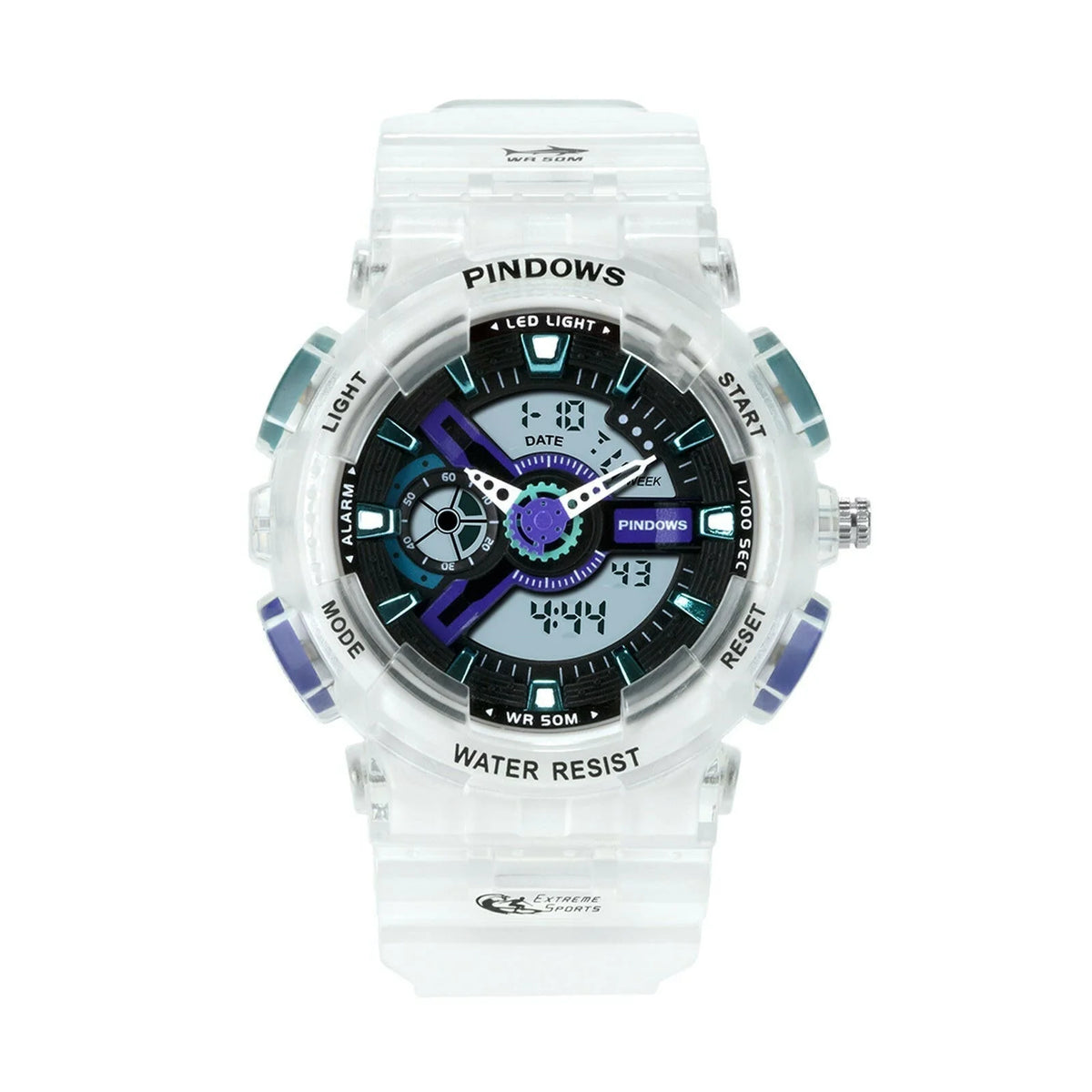 Digital Sports Watch Water-Resistant & Shock-Resistant LED Backlight