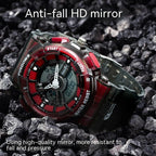 Digital Sports Watch Water-Resistant & Shock-Resistant LED Backlight