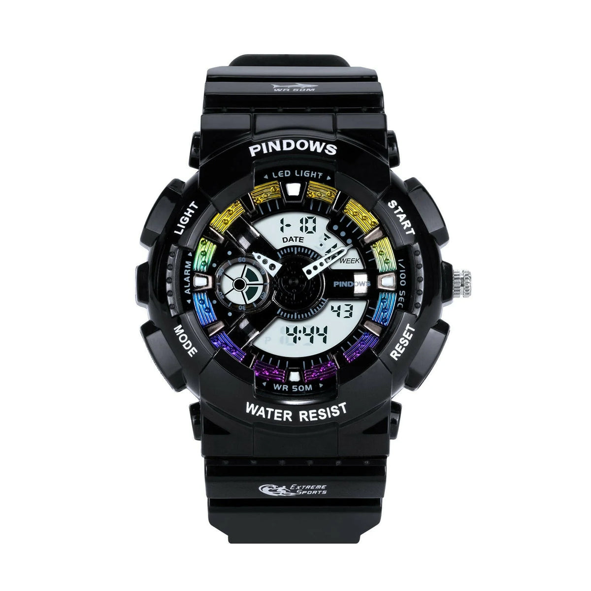Digital Sports Watch Water-Resistant & Shock-Resistant LED Backlight