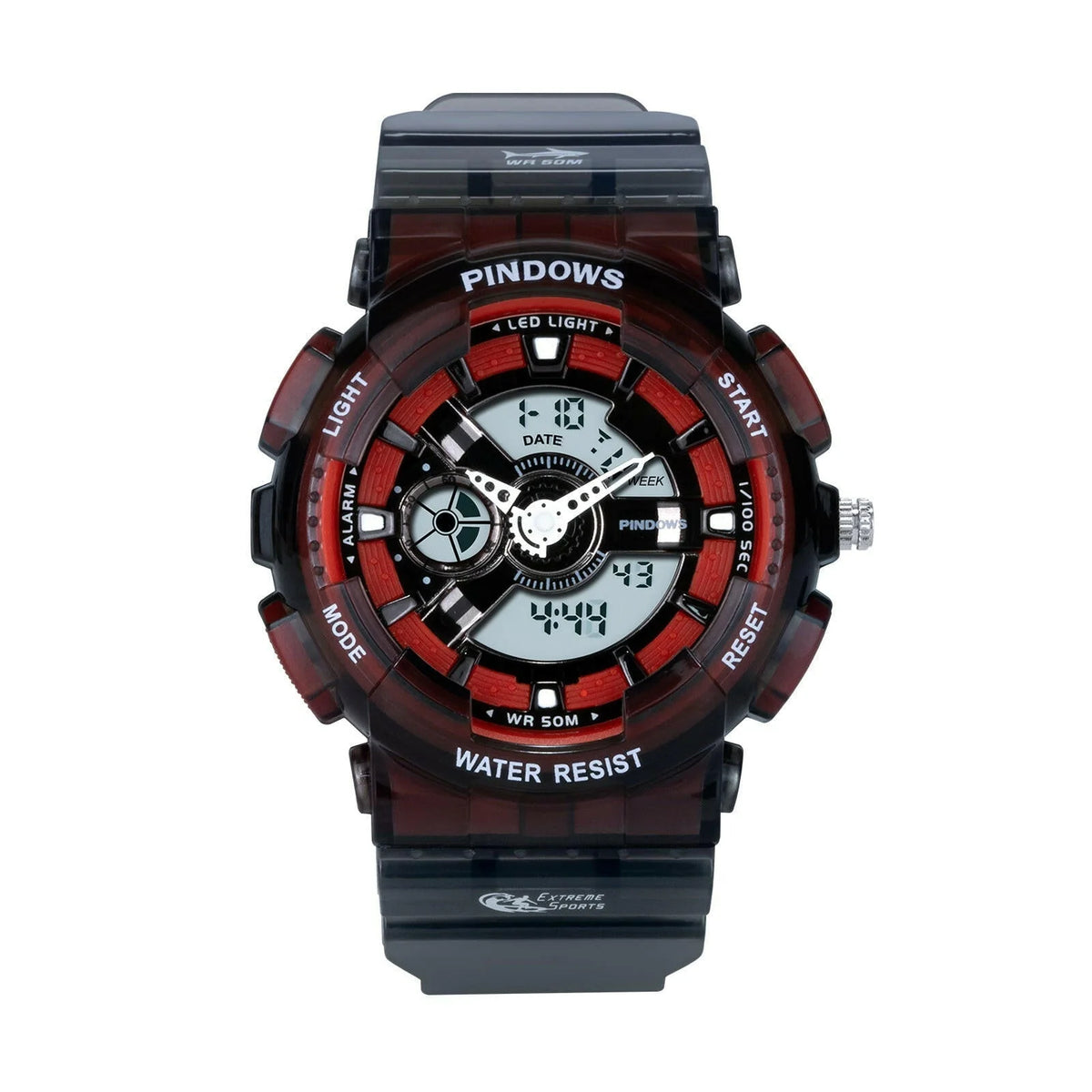Digital Sports Watch Water-Resistant & Shock-Resistant LED Backlight
