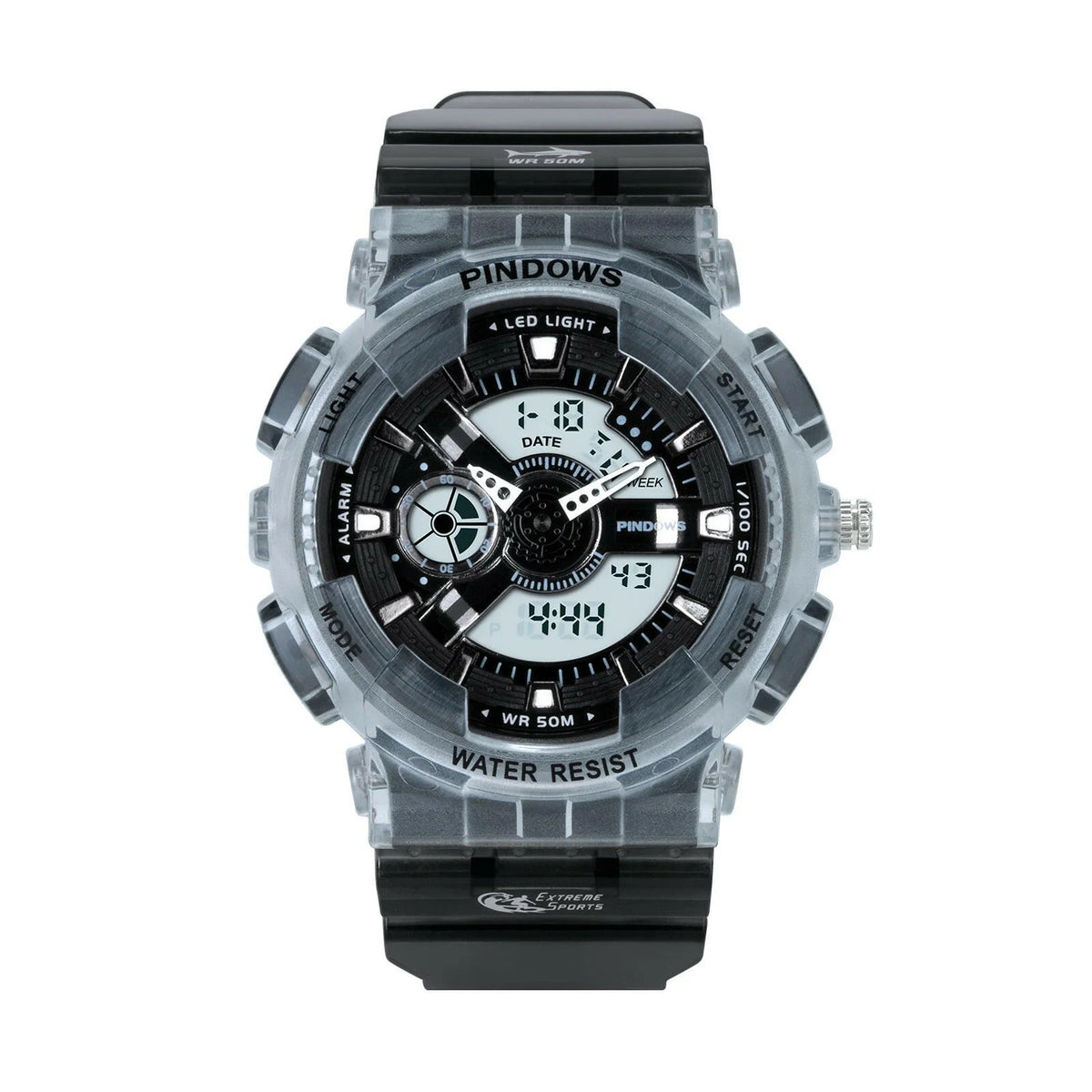 Digital Sports Watch Water-Resistant & Shock-Resistant LED Backlight