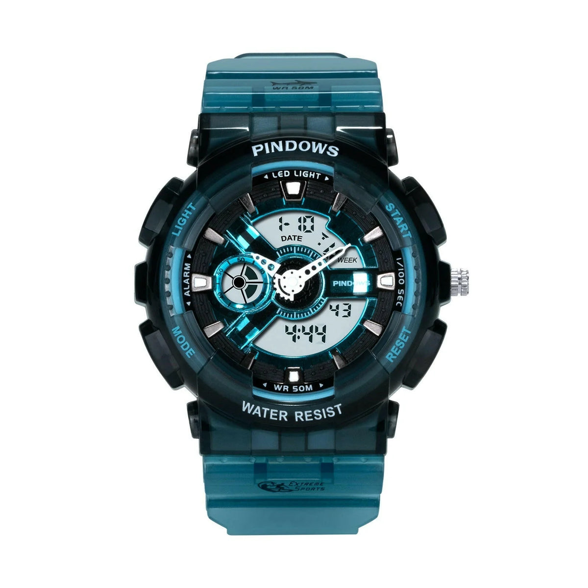 Digital Sports Watch Water-Resistant & Shock-Resistant LED Backlight