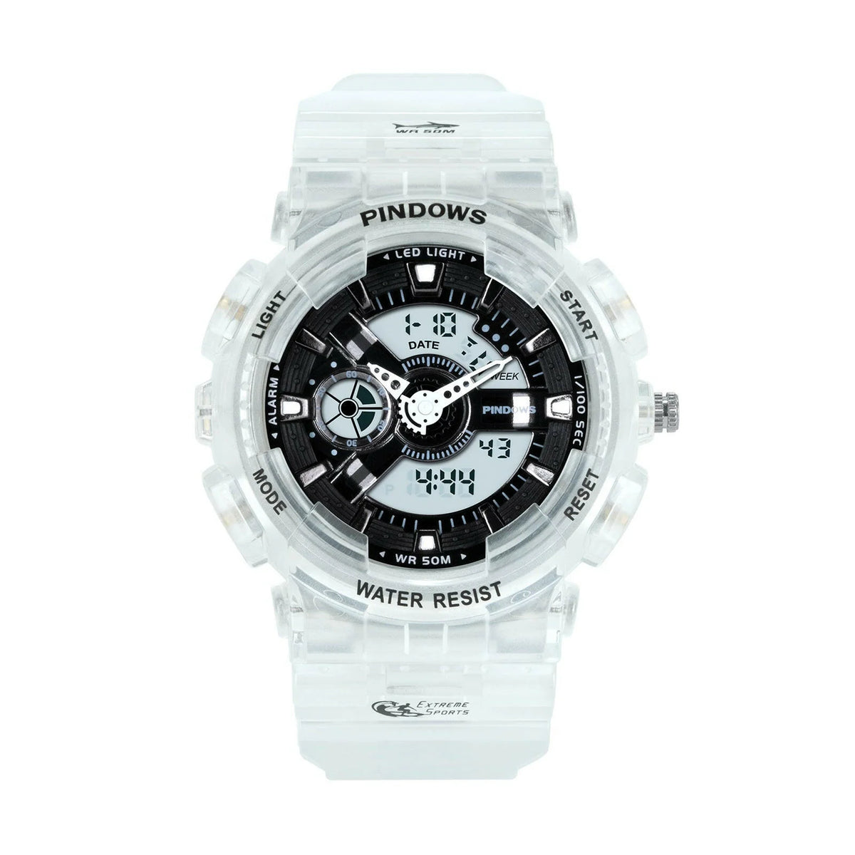 Digital Sports Watch Water-Resistant & Shock-Resistant LED Backlight