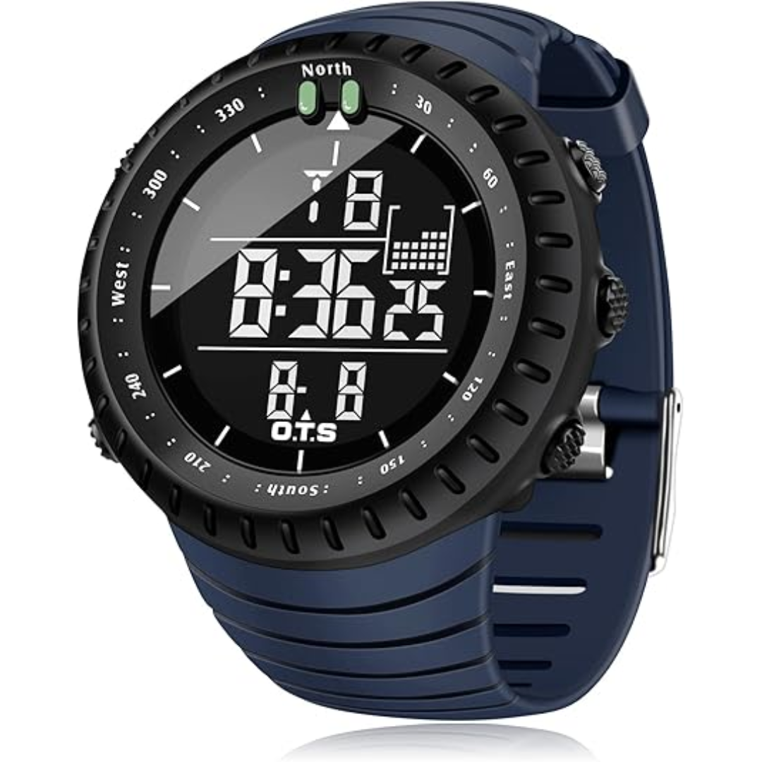 Digital Sports Watch Waterproof LED Backlight Shock-Resistant