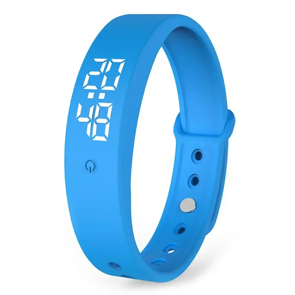 Digital Sports Watch Waterproof Temperature Sensor & Vibration Alerts