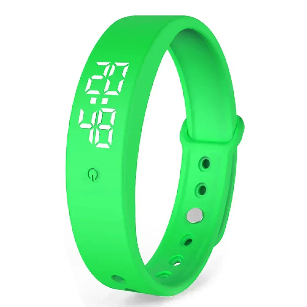 Digital Sports Watch Waterproof Temperature Sensor & Vibration Alerts