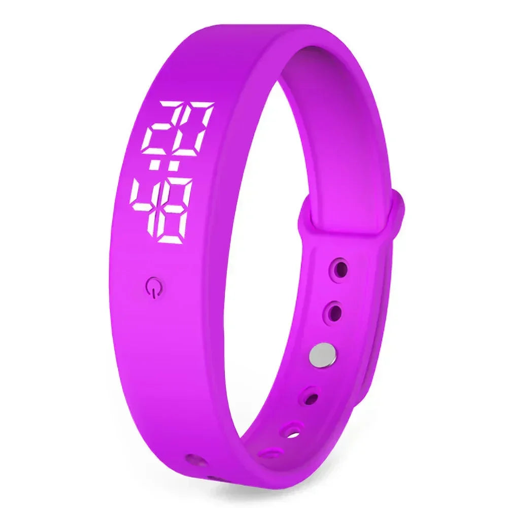 Digital Sports Watch Waterproof Temperature Sensor & Vibration Alerts