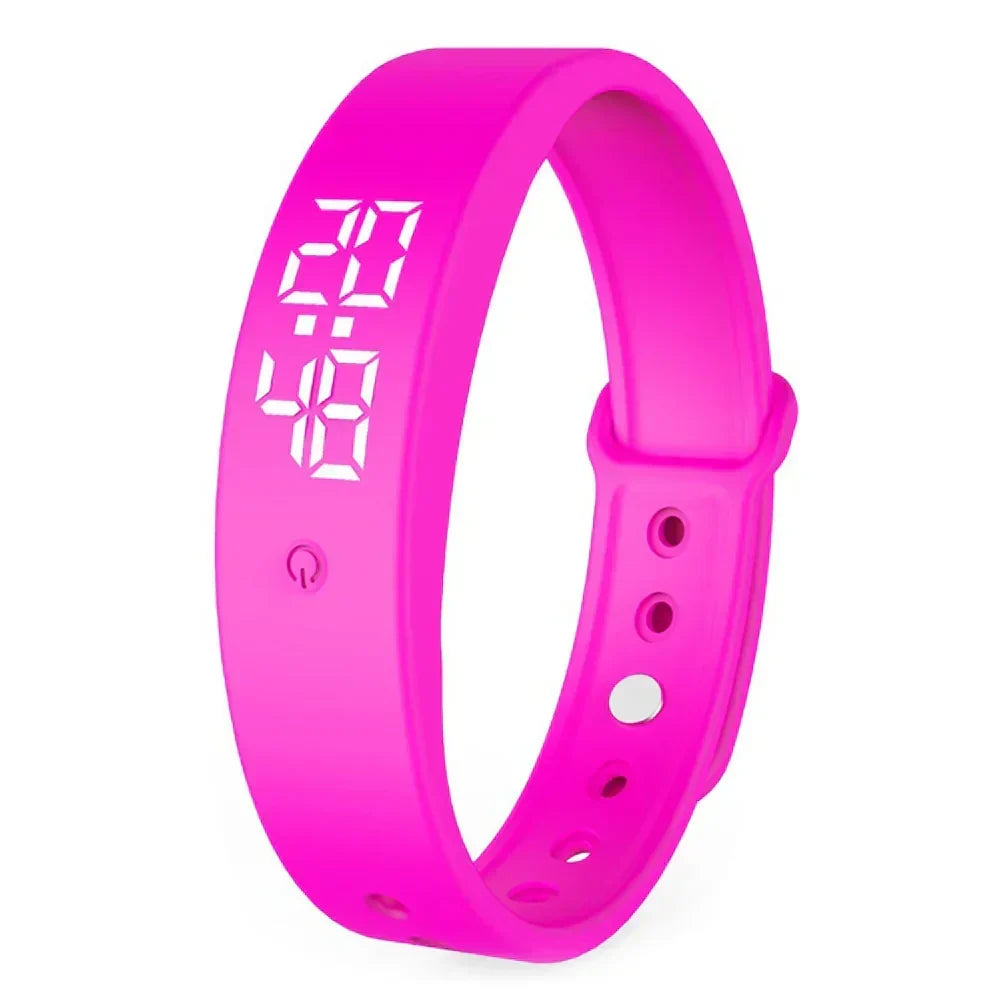 Digital Sports Watch Waterproof Temperature Sensor & Vibration Alerts