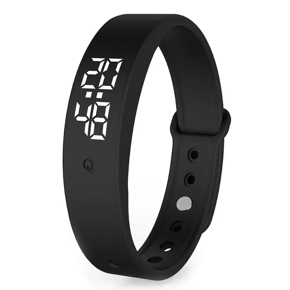 Digital Sports Watch Waterproof Temperature Sensor & Vibration Alerts